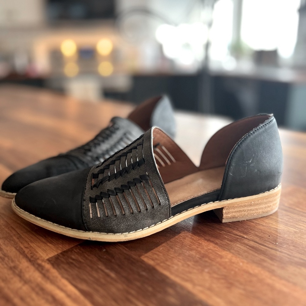 Braided Leather Flats